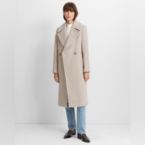 Club Monoco Daylina Coat in Almond- Long Wool Blend Coat